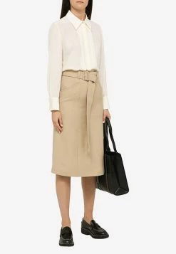 Chloé Wool Midi Skirt Beige 9 Chloé Wool Midi Skirt Beige -Evening Dresses Popular Store CHC22WJU24160 L CHLOE 278.b