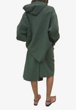 Dawei Asymmetric Midi Skirt Green -Evening Dresses Popular Store DAWEI 20MILITARY 20GREEN 20ASYMMETRIC 20SKIRT 202