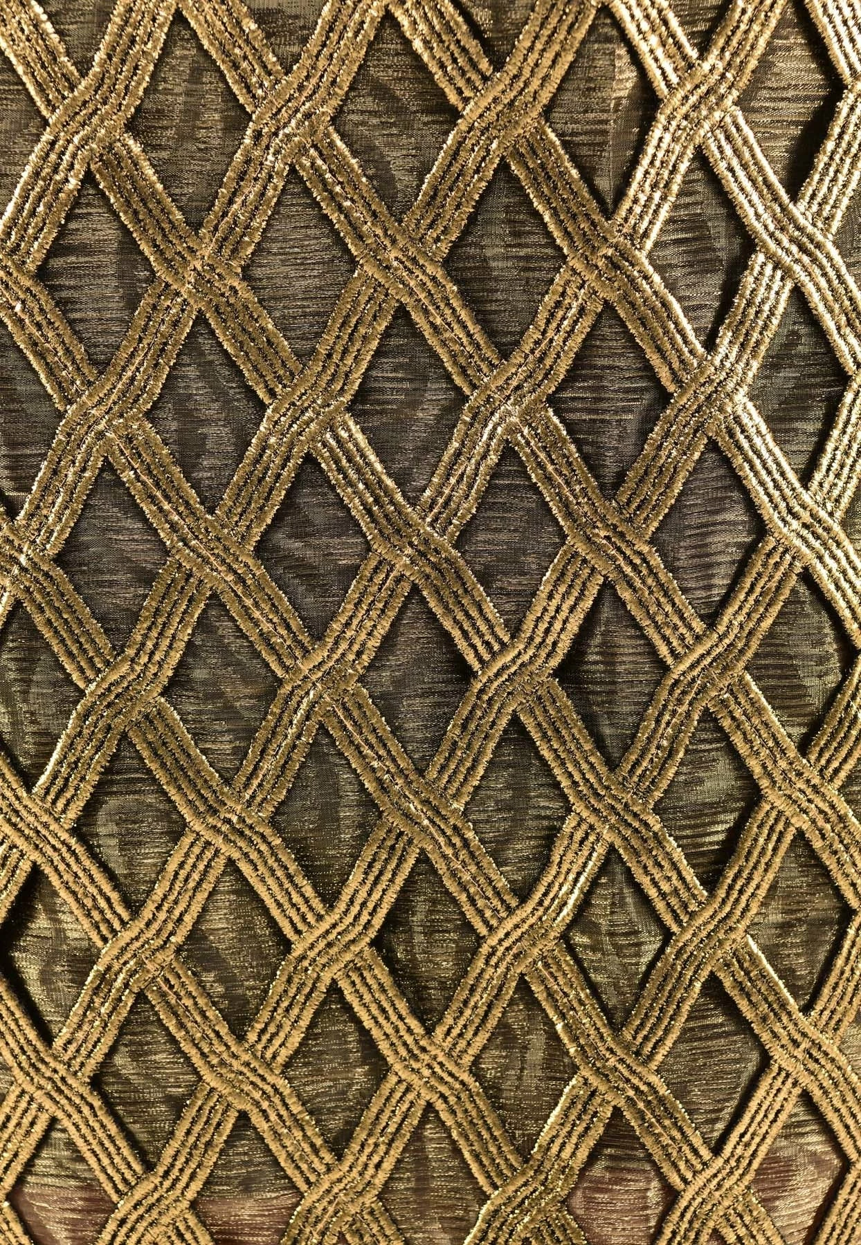 Dolce & Gabbana Openwork Woven Lamé Skirt Gold 4 Dolce & Gabbana Openwork Woven Lamé Skirt Gold - Image 4