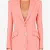 Dolce & Gabbana Single-Breasted Technical Blazer Pink