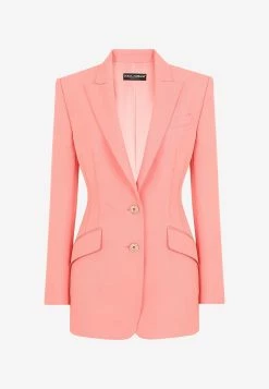 Dolce & Gabbana Single-Breasted Technical Blazer Pink 7 Dolce & Gabbana Single-Breasted Technical Blazer Pink -Evening Dresses Popular Store F29OXT 20FUUA1 20F0985 20B
