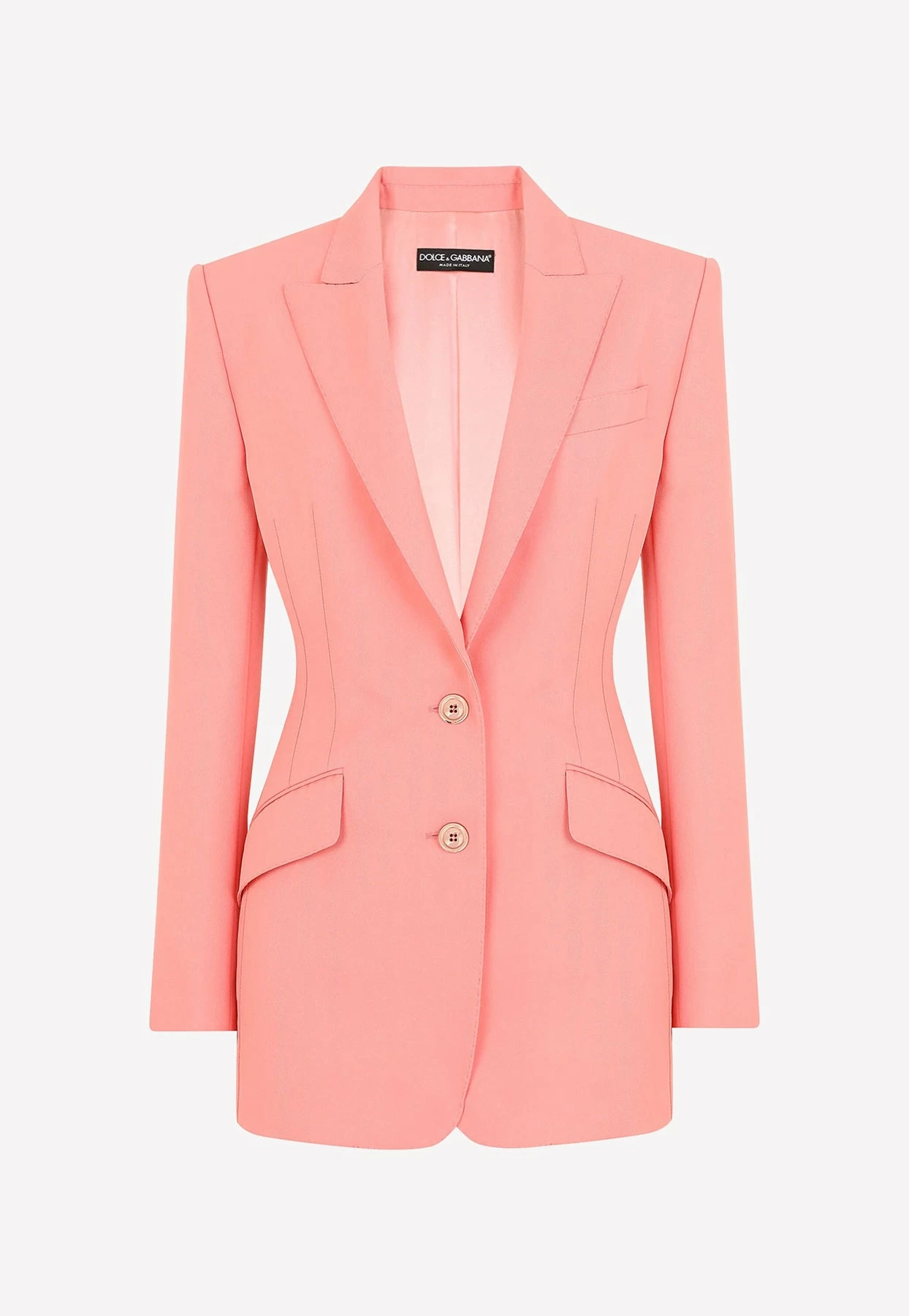 Dolce & Gabbana Single-Breasted Technical Blazer Pink 4 Dolce & Gabbana Single-Breasted Technical Blazer Pink - Image 4