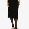 Dolce & Gabbana High-Waist Lace Midi Skirt Black