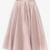 Dolce & Gabbana A-Line Flared Shantung Skirt Pink