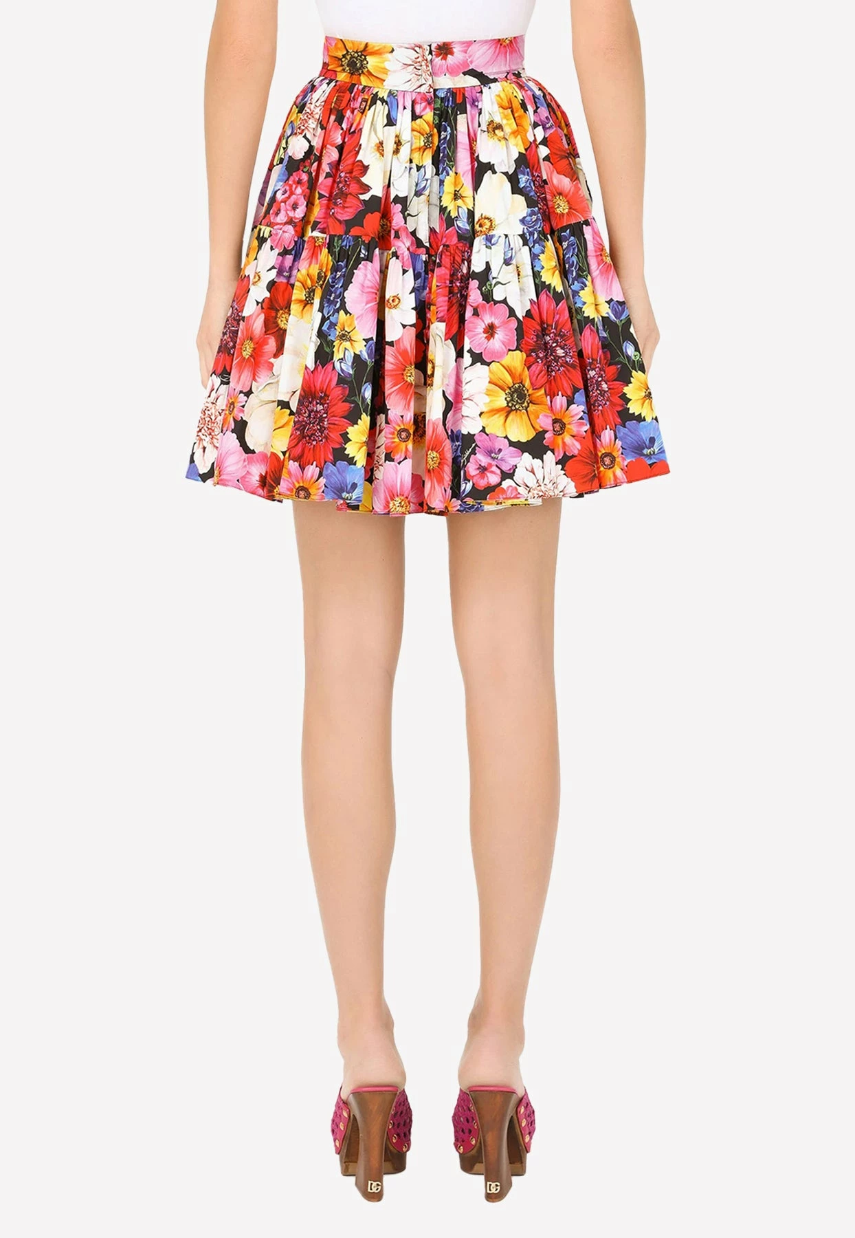 Dolce & Gabbana Floral Pleated Mini Skirt Multicolor 3 Dolce & Gabbana Floral Pleated Mini Skirt Multicolor - Image 3