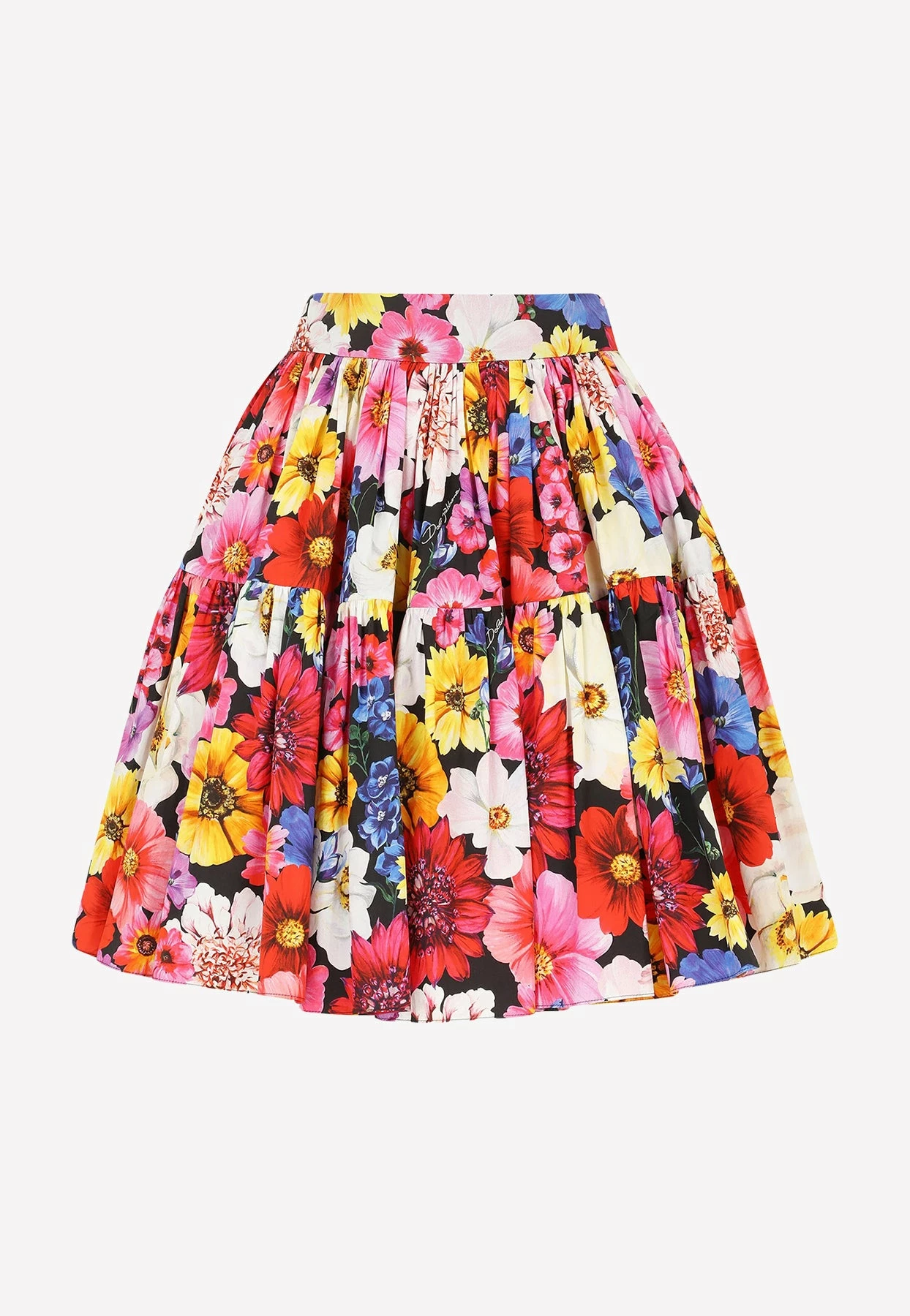 Dolce & Gabbana Floral Pleated Mini Skirt Multicolor 4 Dolce & Gabbana Floral Pleated Mini Skirt Multicolor - Image 4