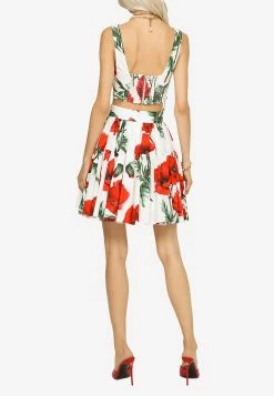 Dolce & Gabbana Poppy Print Mini Skirt Multicolor -Evening Dresses Popular Store F4CB1T 20HS5M5 20HA3QG 202