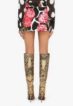 Dolce & Gabbana Floral Print Mini Skirt Multicolor -Evening Dresses Popular Store F4CB4T 20FSTA0 20HD3QF 201