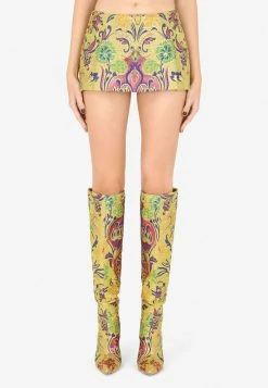 Dolce & Gabbana Floral Print Mini Skirt Multicolor -Evening Dresses Popular Store F4CC9T 20FJOBM 20S8350