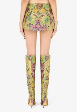 Dolce & Gabbana Floral Print Mini Skirt Multicolor -Evening Dresses Popular Store F4CC9T 20FJOBM 20S8350 201