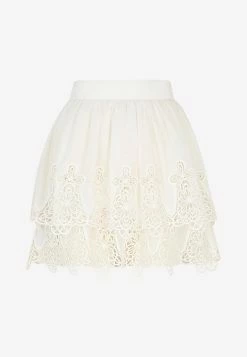 Dolce & Gabbana Ruffle Embroidered Mini Skirt White 7 Dolce & Gabbana Ruffle Embroidered Mini Skirt White -Evening Dresses Popular Store F4CCIZ 20FGMEN 20W0001 20B