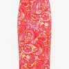 Dolce & Gabbana Silk Pencil Skirt Multicolor