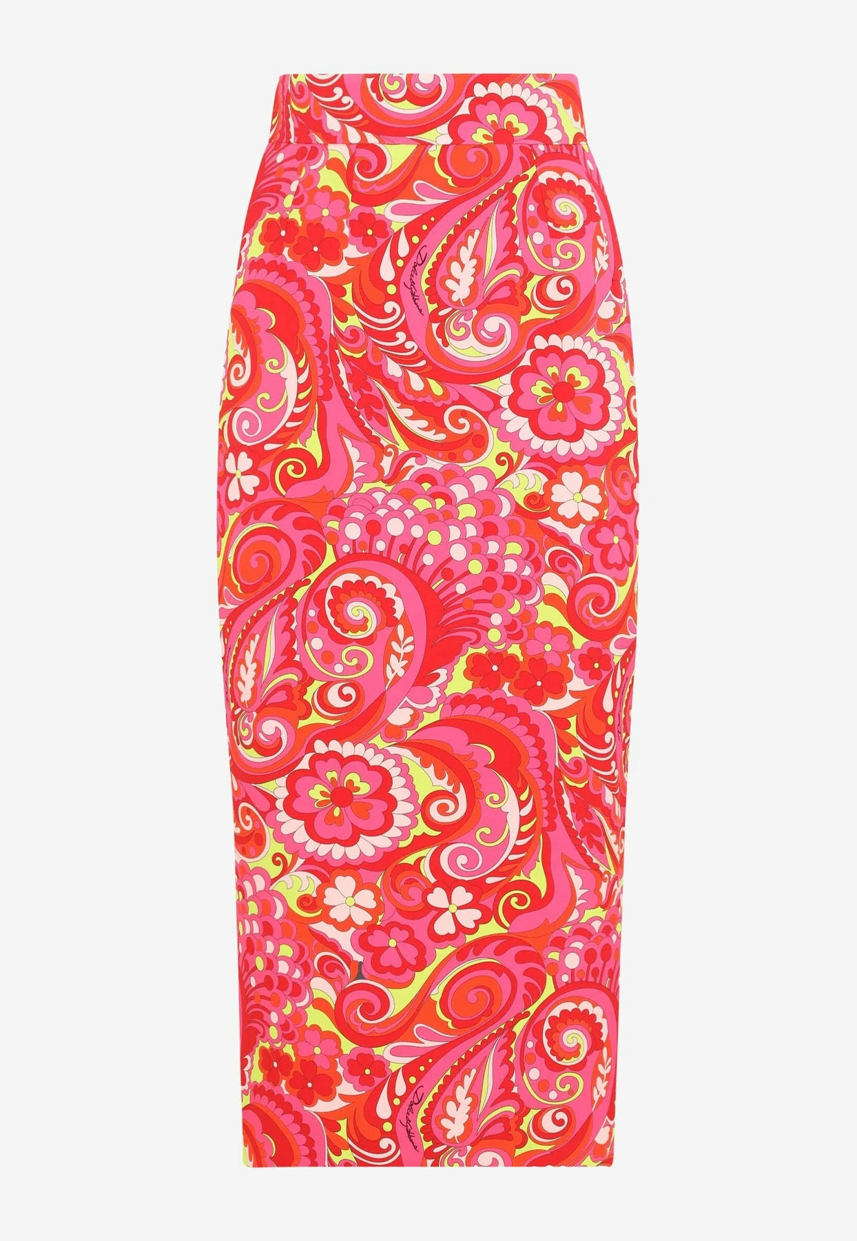 Dolce & Gabbana Silk Pencil Skirt Multicolor 1 Dolce & Gabbana Silk Pencil Skirt Multicolor