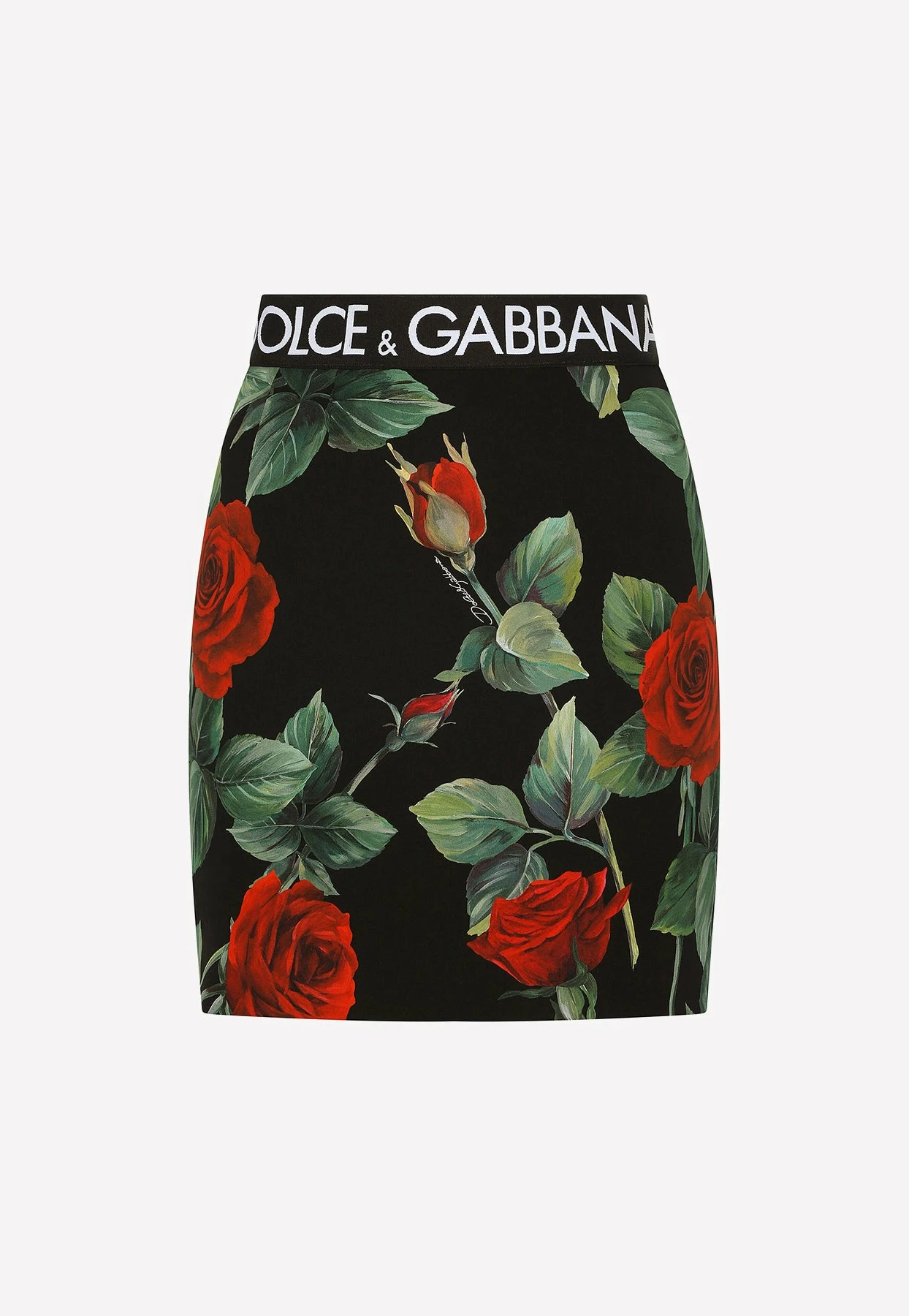 Dolce & Gabbana Rose Print Charmeuse Mini Skirt Multicolor 4 Dolce & Gabbana Rose Print Charmeuse Mini Skirt Multicolor - Image 4