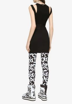 Dolce & Gabbana Logo Waistband Jersey Mini Skirt Black 6 Dolce & Gabbana Logo Waistband Jersey Mini Skirt Black -Evening Dresses Popular Store F4CEPT 20FUUBD 20N0000 202