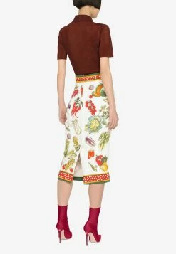 Dolce & Gabbana Vegetable Print Silk Pencil Skirt Multicolor 6 Dolce & Gabbana Vegetable Print Silk Pencil Skirt Multicolor -Evening Dresses Popular Store F4CEQT 20HPAB2 20HA3UM 201