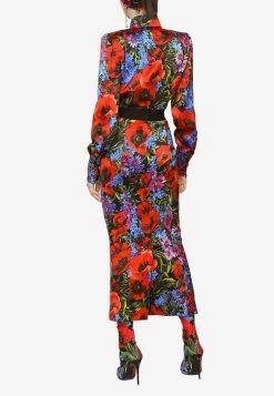 Dolce & Gabbana Floral Print Midi Skirt Multicolor -Evening Dresses Popular Store F4CFOT 20FSIAR 20HN3VT 202