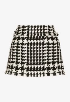 Dolce & Gabbana Houndstooth Tweed Mini Skirt Monochrome -Evening Dresses Popular Store F4CGRT 20FMMGX 20S8030 203