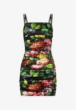 Dolce & Gabbana Floral Print Ruched Mini Dress Multicolor 7 Dolce & Gabbana Floral Print Ruched Mini Dress Multicolor -Evening Dresses Popular Store F6AIOT 20FSA3X 20HN3VX 202