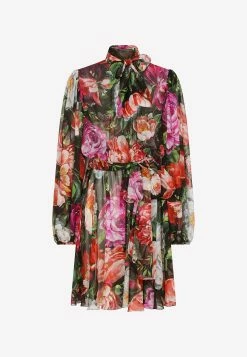 Dolce & Gabbana Floral Print Chiffon Midi Dress Multicolor 5 Dolce & Gabbana Floral Print Chiffon Midi Dress Multicolor -Evening Dresses Popular Store F6AIWT 20IS1OD 20HN3VW 202