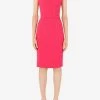 Dolce & Gabbana Cady Bustier Midi Dress Fuchsia