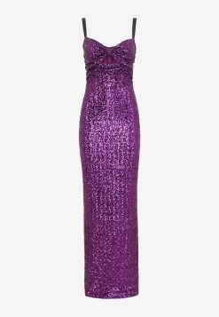 Dolce & Gabbana Sleeveless Sequined Maxi Dress Purple -Evening Dresses Popular Store F6ZA6T 20FLM7Q 20F0571 202