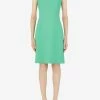 Dolce & Gabbana Flared Dress In Virgin Wool Green