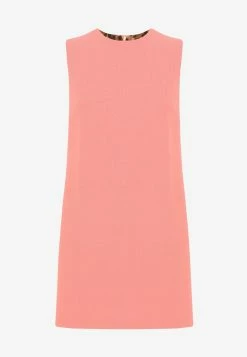 Dolce & Gabbana Mini Dress In Virgin Wool Pink -Evening Dresses Popular Store F6ZN8T 20FU227 20F0895 202