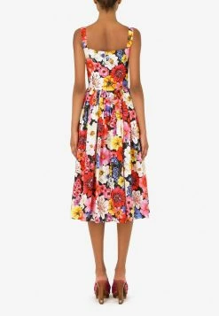 Dolce & Gabbana Garden Print Poplin Midi Dress Multicolor 7 Dolce & Gabbana Garden Print Poplin Midi Dress Multicolor -Evening Dresses Popular Store F6ZT0T 20HS5L8 20HN3IX 201