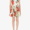 Dolce & Gabbana Garden-Print Poplin Mini Dress Multicolor