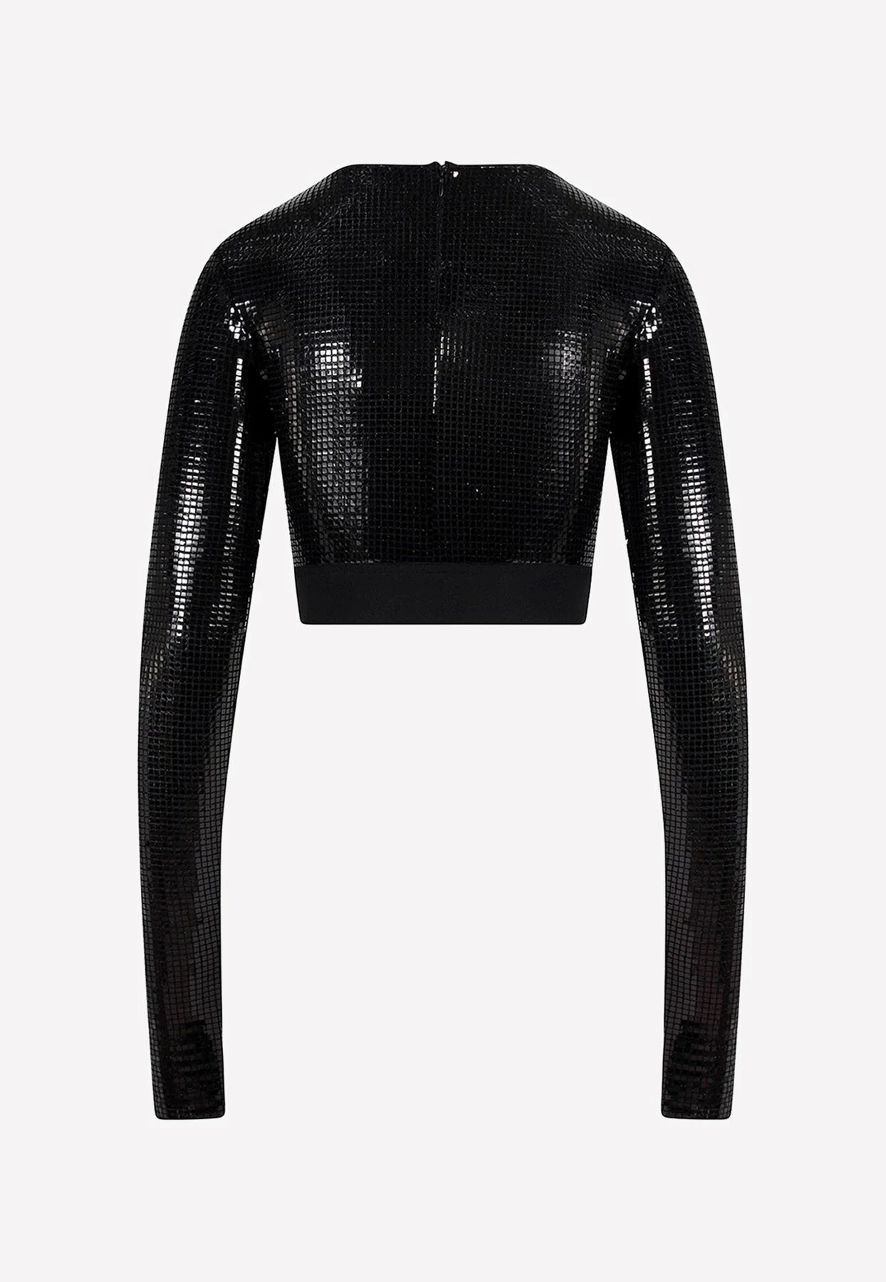 Dolce & Gabbana Sequin Embellished Crop Top Black 2 Dolce & Gabbana Sequin Embellished Crop Top Black - Image 2