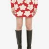 Kenzo Knitted Mini Skirt Red
