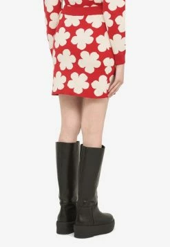 Kenzo Knitted Mini Skirt Red -Evening Dresses Popular Store FC62JU3263COWO L KENZO 21.d