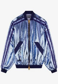 Tom Ford Sequin Embellished Bomber Jacket Purple 5 Tom Ford Sequin Embellished Bomber Jacket Purple -Evening Dresses Popular Store FL0004 SDE312 GV435 OS A