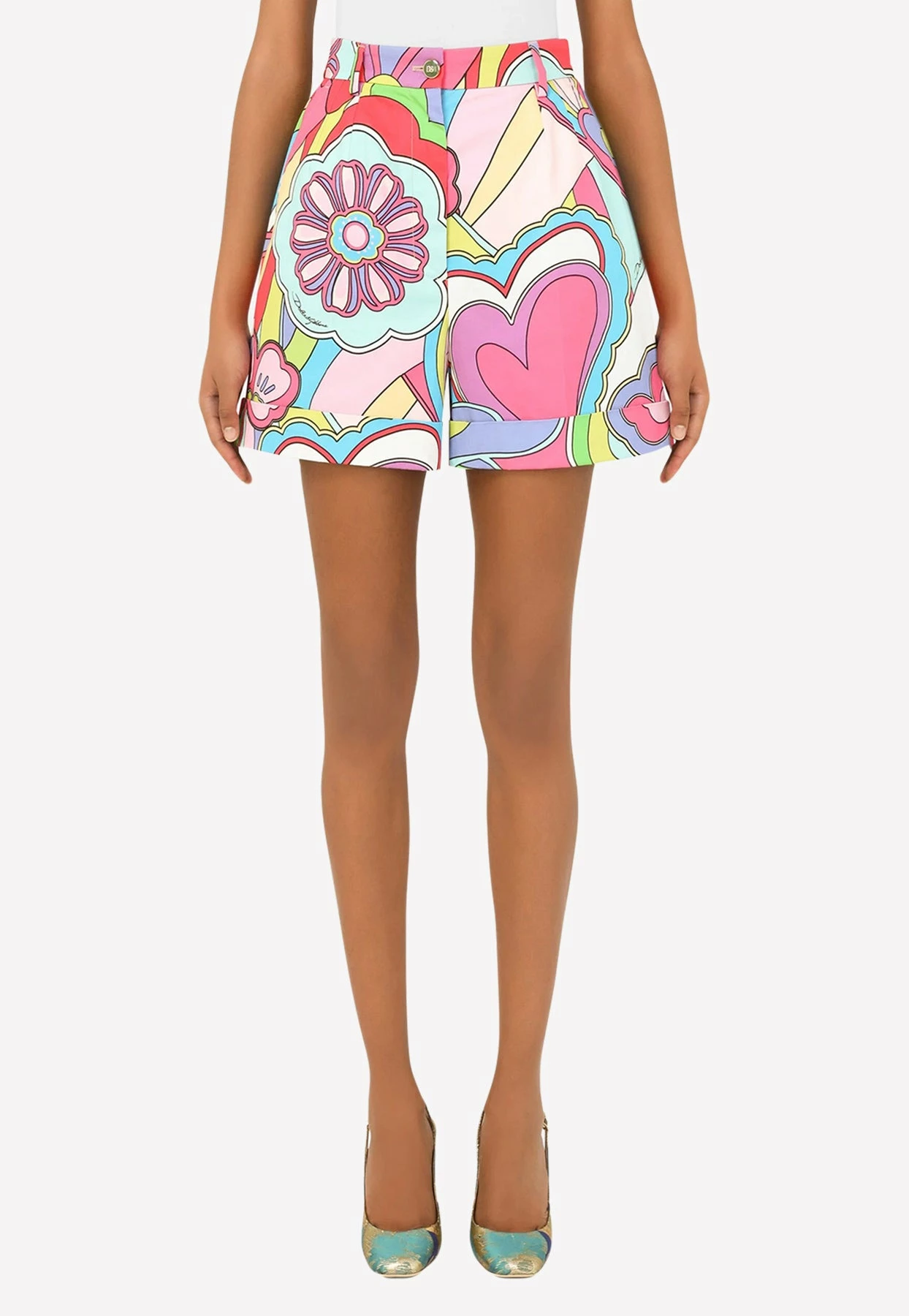 Dolce & Gabbana All-Over Print Shorts Multicolor 1 Dolce & Gabbana All-Over Print Shorts Multicolor