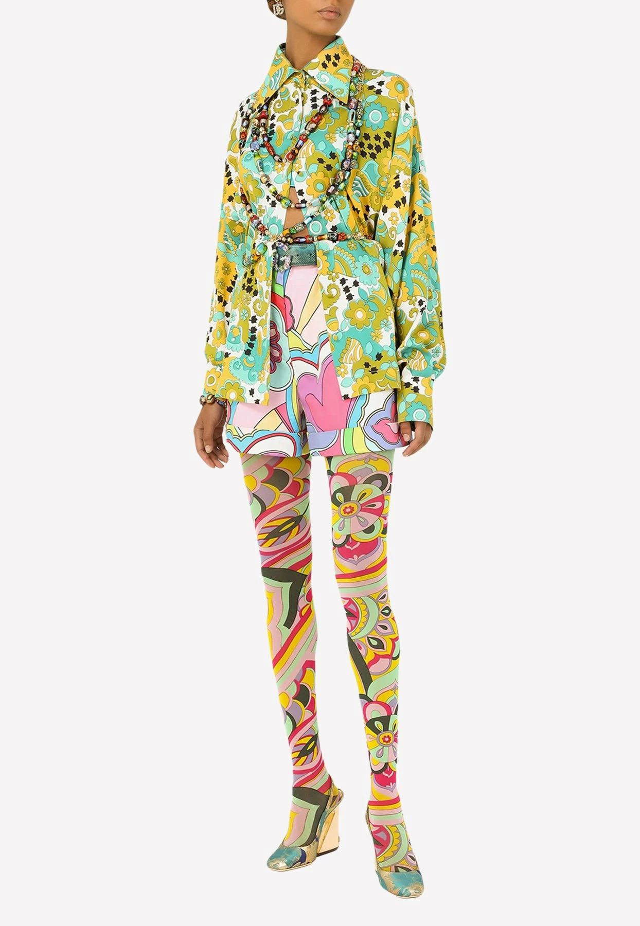 Dolce & Gabbana All-Over Print Shorts Multicolor 2 Dolce & Gabbana All-Over Print Shorts Multicolor - Image 2