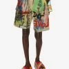 Dolce & Gabbana Graffiti Print Cargo Shorts Multicolor