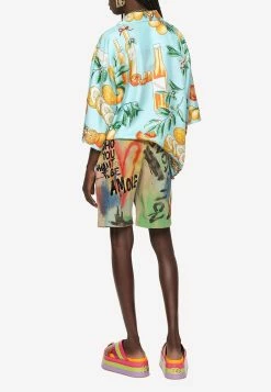 Dolce & Gabbana Graffiti Print Cargo Shorts Multicolor -Evening Dresses Popular Store FTB8KT 20GES77 20HA3DN 202