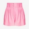 Dolce & Gabbana High-Waist Pleated Shorts Pink