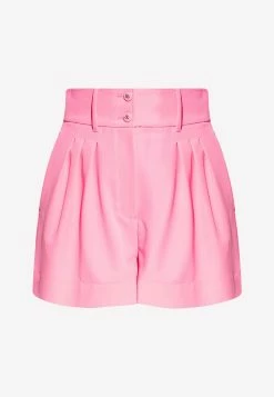 Dolce & Gabbana High-Waist Pleated Shorts Pink