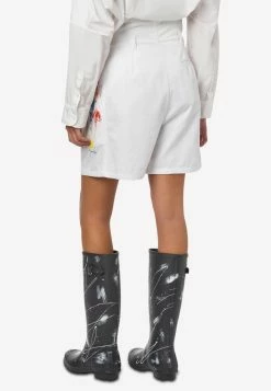 Philosophy Di Lorenzo Serafini High-Waist Hand Paint Cotton Shorts White 6 Philosophy Di Lorenzo Serafini High-Waist Hand Paint Cotton Shorts White -Evening Dresses Popular Store Hand 20Painted 20Cotton 20Shorts 3