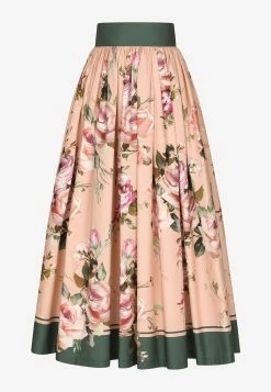 Dolce & Gabbana High-Rise Floral Midi Skirt Pink -Evening Dresses Popular Store I4J49W 20GDAYJ 20S9000 202