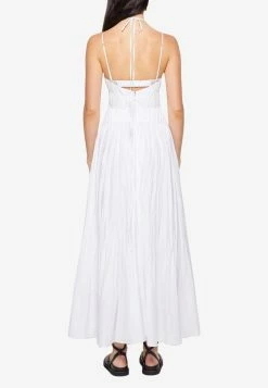 Jonathan Simkhai Indy Bustier Maxi Dress White -Evening Dresses Popular Store JSWIPBDU 20A