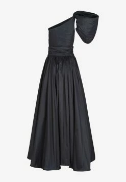 Leal Daccarett Isla Negra One-Shoulder Gown Black 7 Leal Daccarett Isla Negra One-Shoulder Gown Black -Evening Dresses Popular Store LDBING 202
