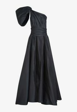 Leal Daccarett Isla Negra One-Shoulder Gown Black 6 Leal Daccarett Isla Negra One-Shoulder Gown Black -Evening Dresses Popular Store LDBING 203