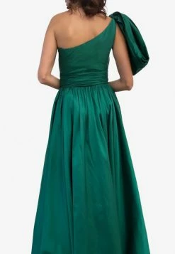 Leal Daccarett Isla Negra One-Shoulder Gown Green 5 Leal Daccarett Isla Negra One-Shoulder Gown Green -Evening Dresses Popular Store LDGING 202