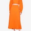 Stella McCartney Belted Maxi Dress Orange