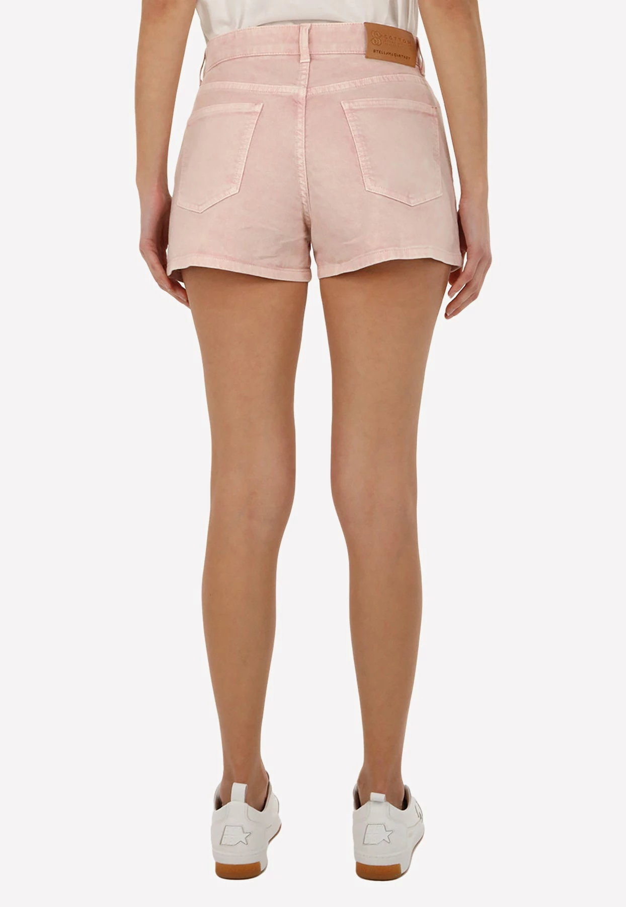 Stella McCartney Embroidered Mini Shorts Pink 4 Stella McCartney Embroidered Mini Shorts Pink - Image 4