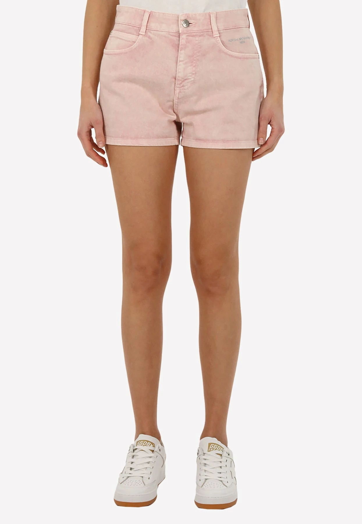 Stella McCartney Embroidered Mini Shorts Pink 1 Stella McCartney Embroidered Mini Shorts Pink