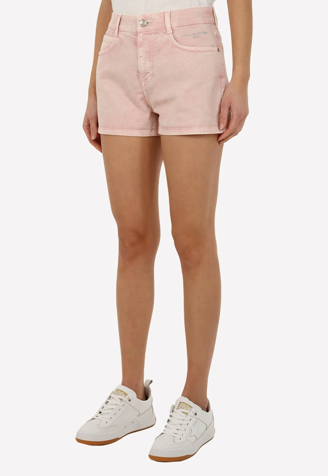 Stella McCartney Embroidered Mini Shorts Pink 2 Stella McCartney Embroidered Mini Shorts Pink - Image 2
